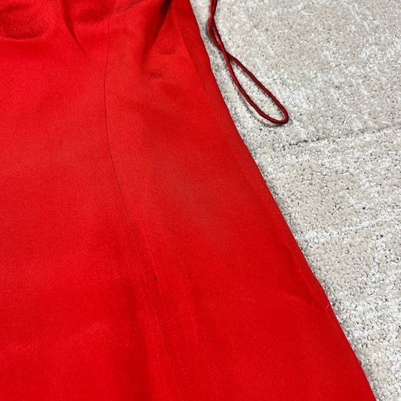 Vintage Ralph Lauren Black Label 100% Silk Red Shift Cocktail Dress Size 10 - Picture 10 of 14